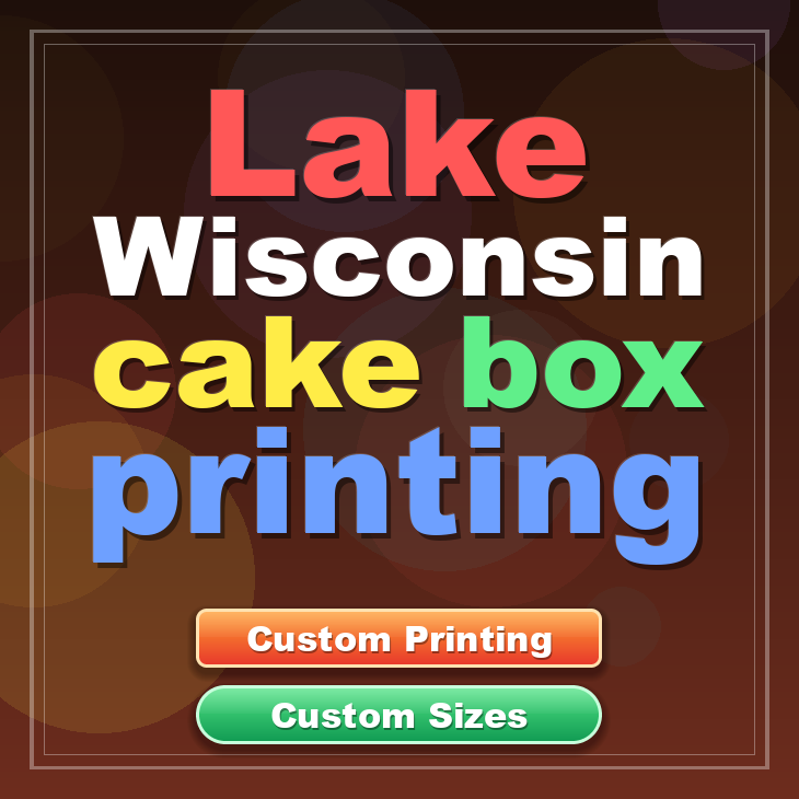Lake Wisconsin cake box printing