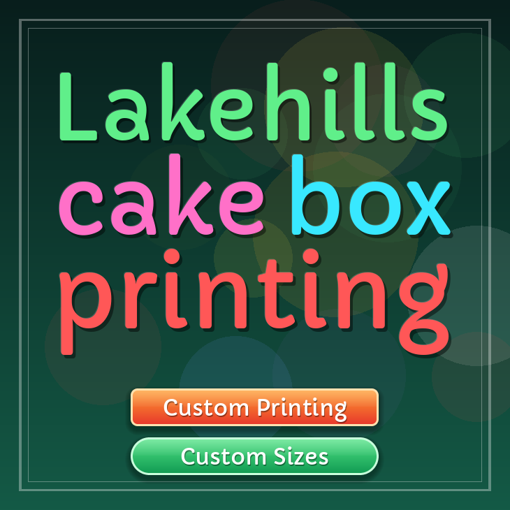 Lakehills cake box printing