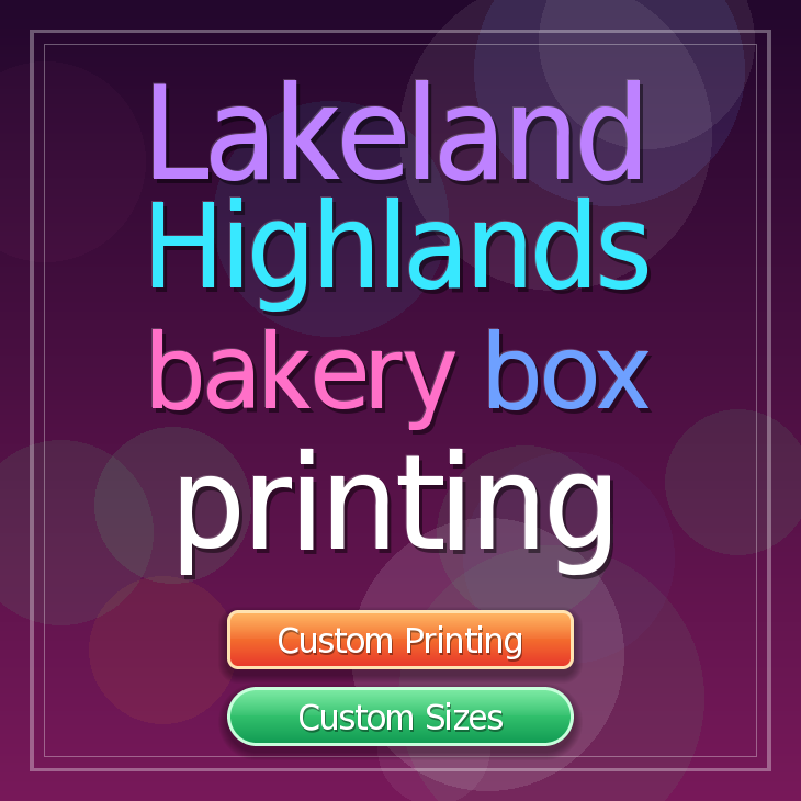 Lakeland Highlands bakery box printing
