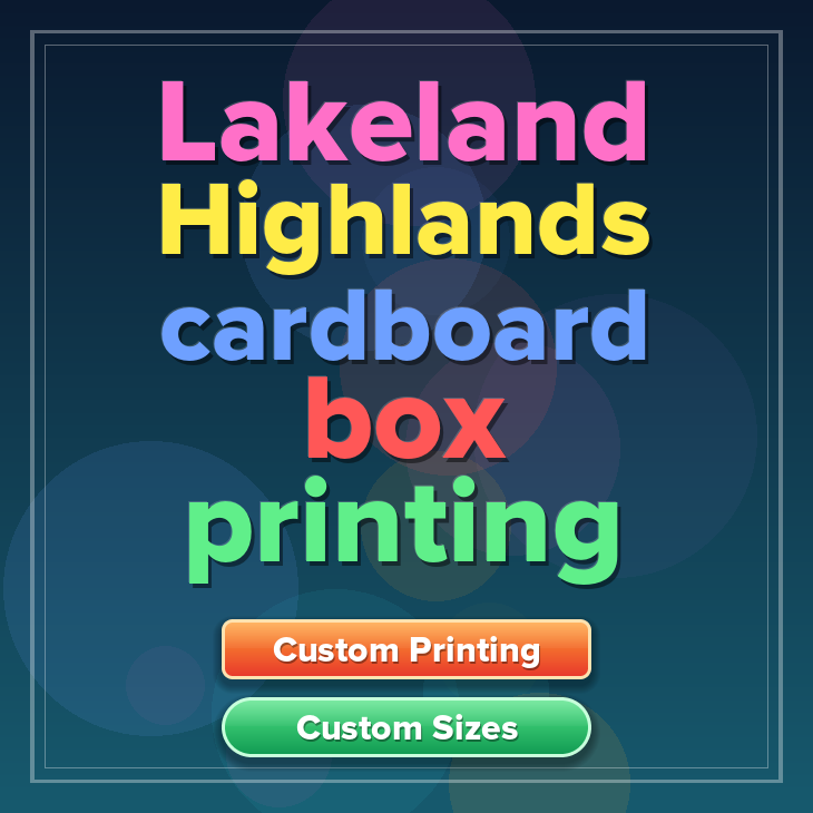 Lakeland Highlands cardboard box printing