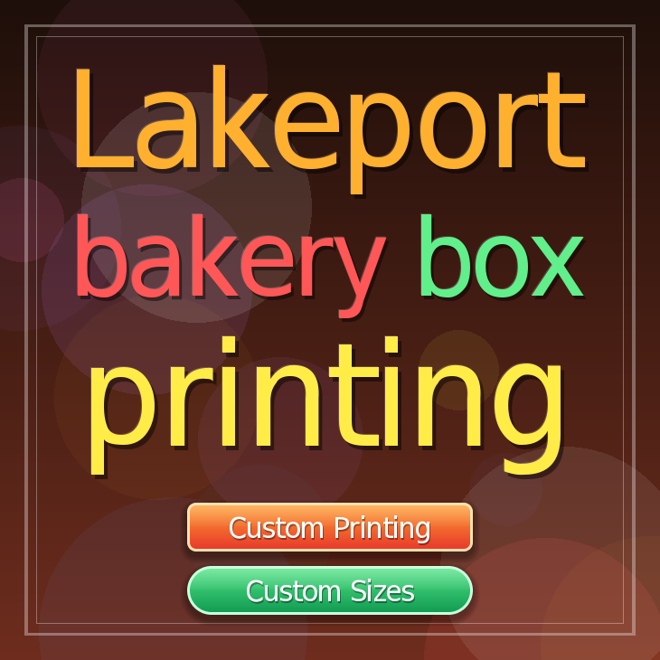 Lakeport bakery box printing