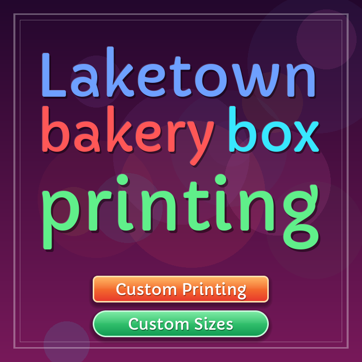 Laketown bakery box printing