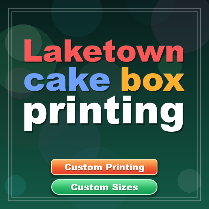Laketown cake box printing