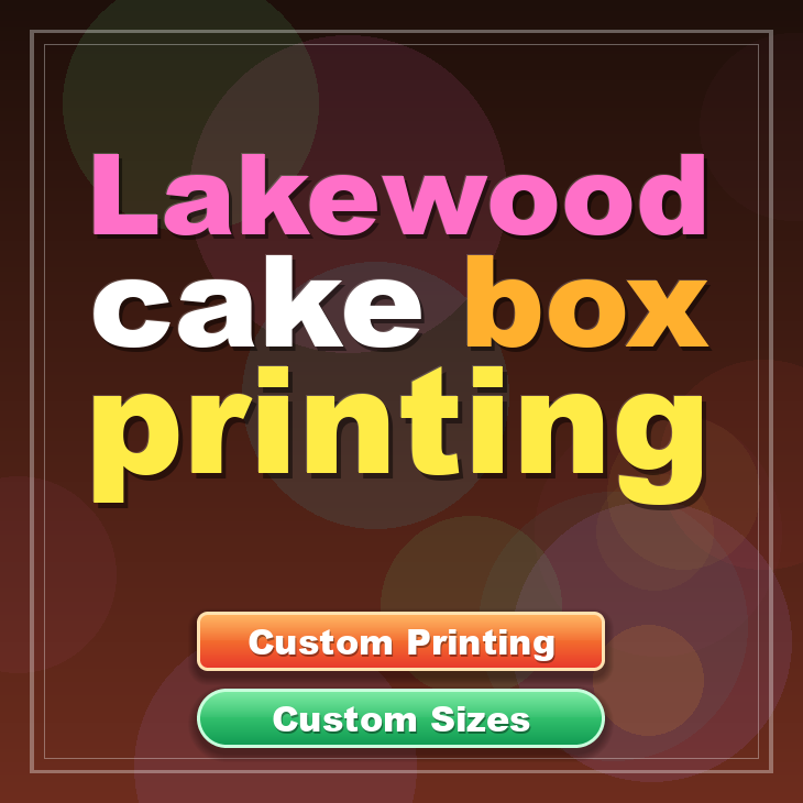 Lakewood cake box printing