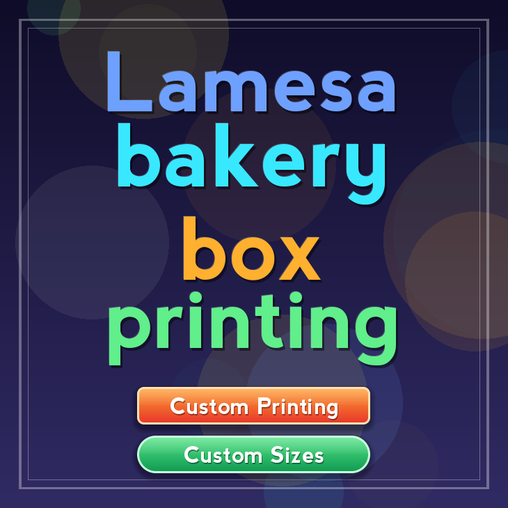 Lamesa bakery box printing