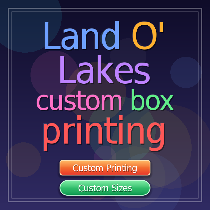 Land O' Lakes custom box printing