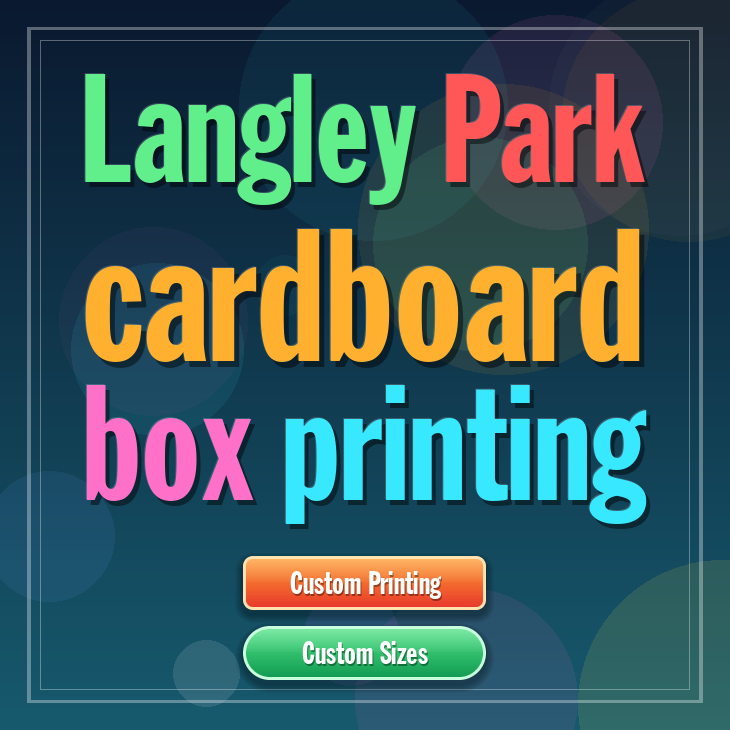 Langley Park cardboard box printing