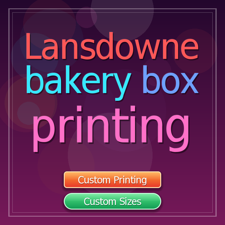 Lansdowne bakery box printing