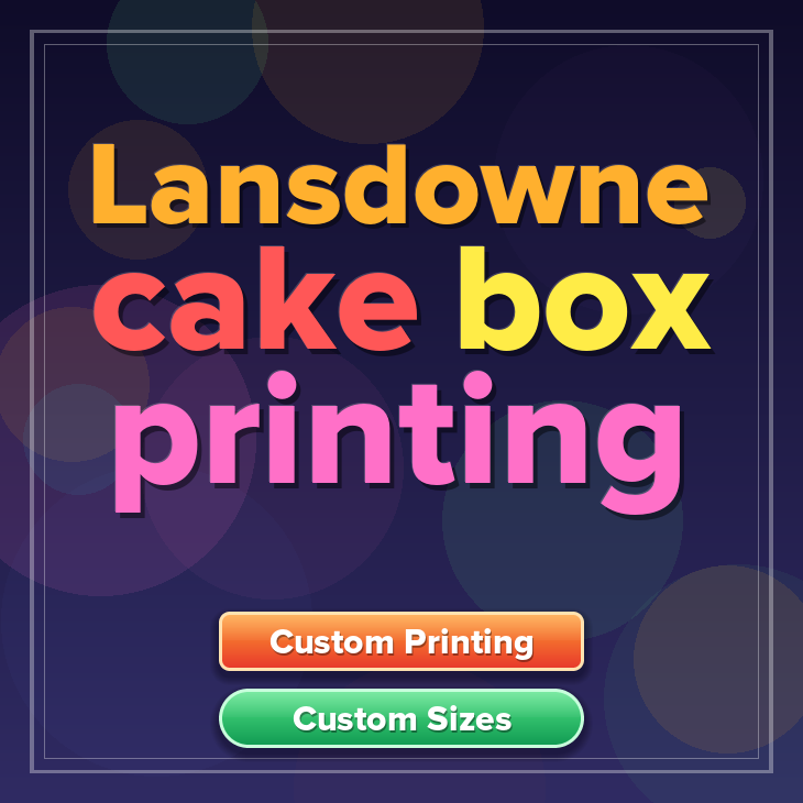 Lansdowne cake box printing