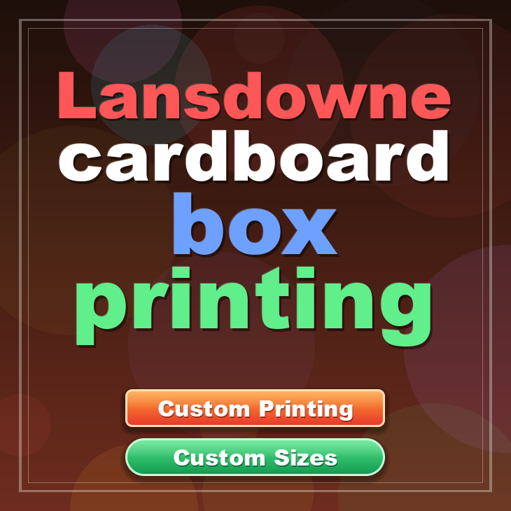 Lansdowne cardboard box printing