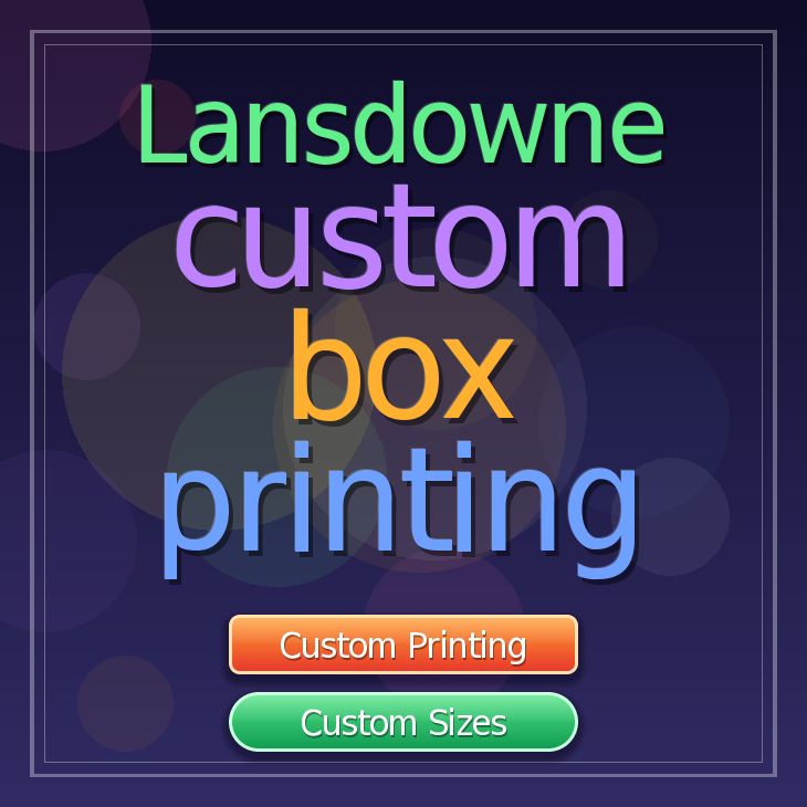 Lansdowne custom box printing