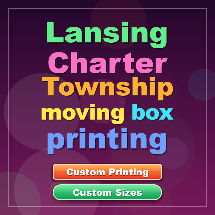 Lansing Charter Township moving box printing