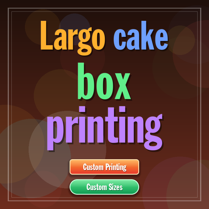 Largo cake box printing