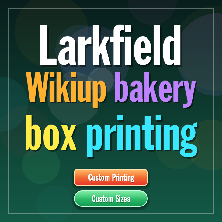 Larkfield Wikiup bakery box printing