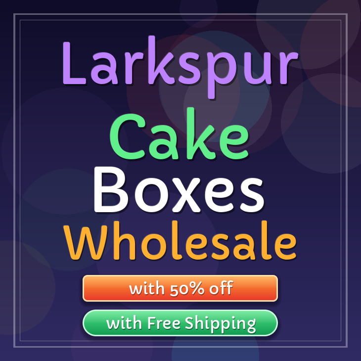 Larkspur cake boxes
