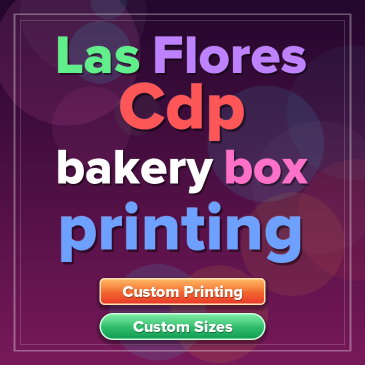 Las Flores Cdp bakery box printing