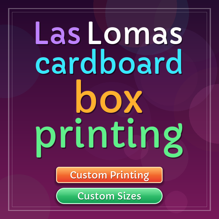 Las Lomas cardboard box printing