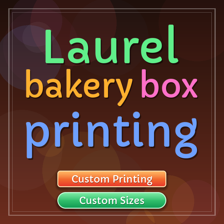 Laurel bakery box printing