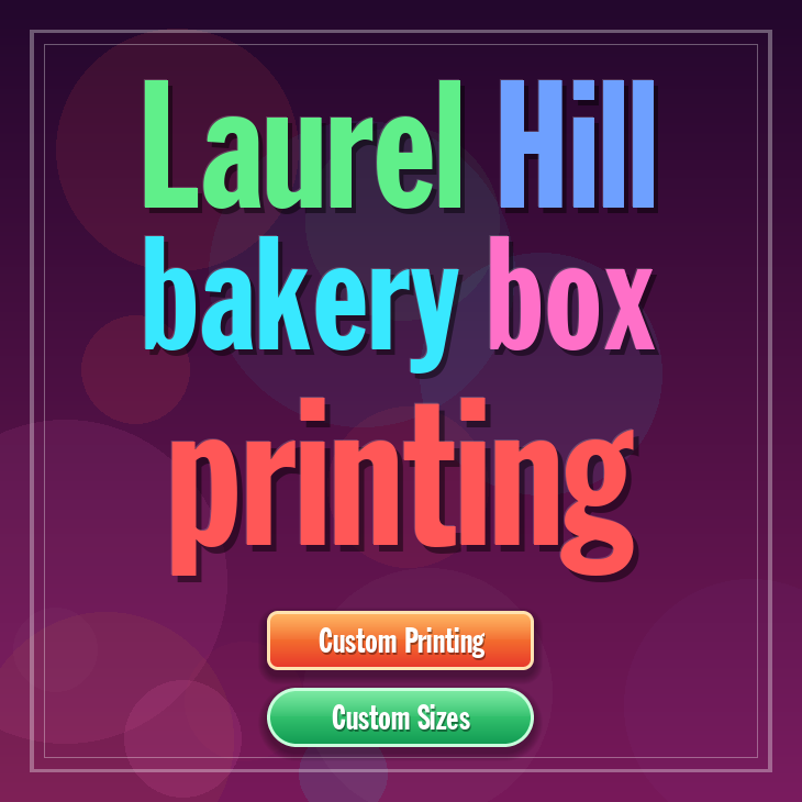 Laurel Hill bakery box printing