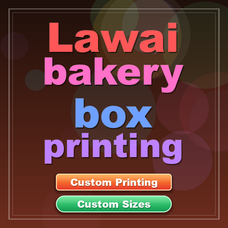 Lawai bakery box printing