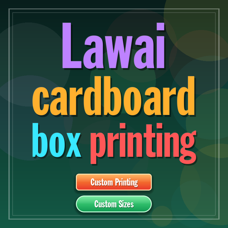 Lawai cardboard box printing