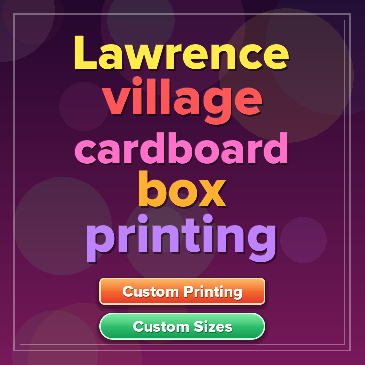 Lawrence village cardboard box printing