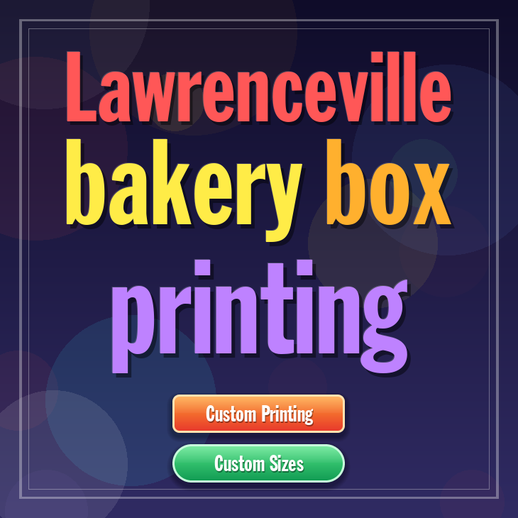 Lawrenceville bakery box printing