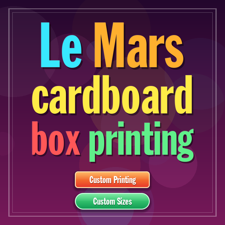 Le Mars cardboard box printing