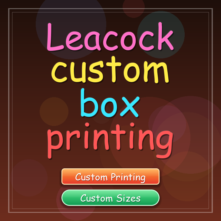 Leacock custom box printing