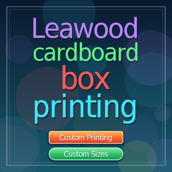 Leawood cardboard box printing