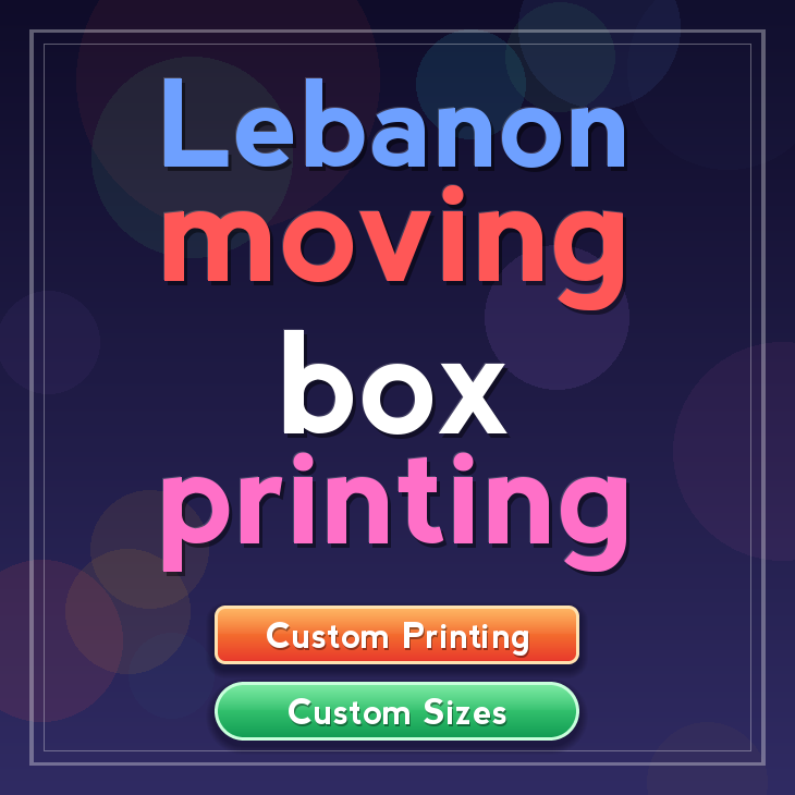 Lebanon moving box printing