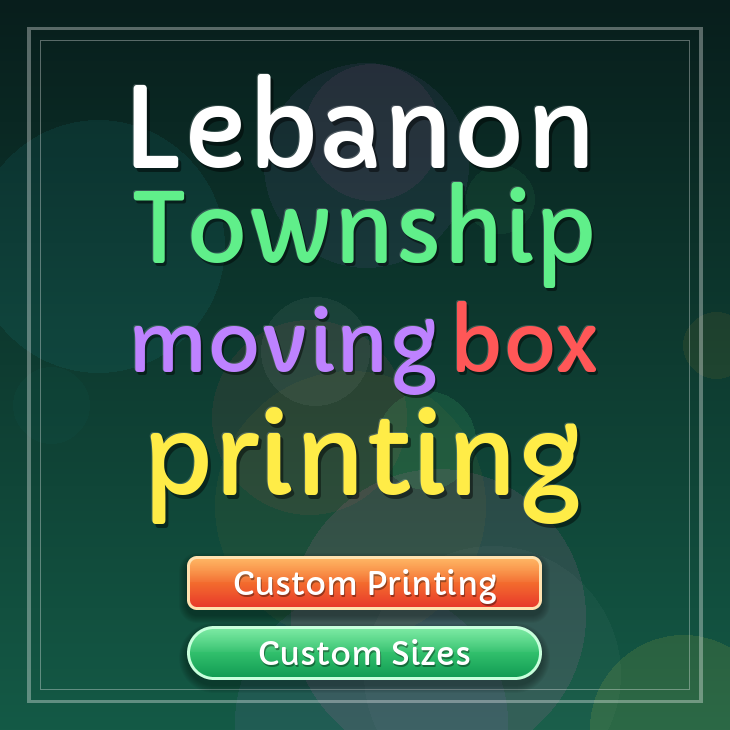 Lebanon Township moving box printing