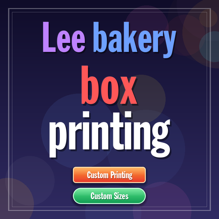 Lee bakery box printing