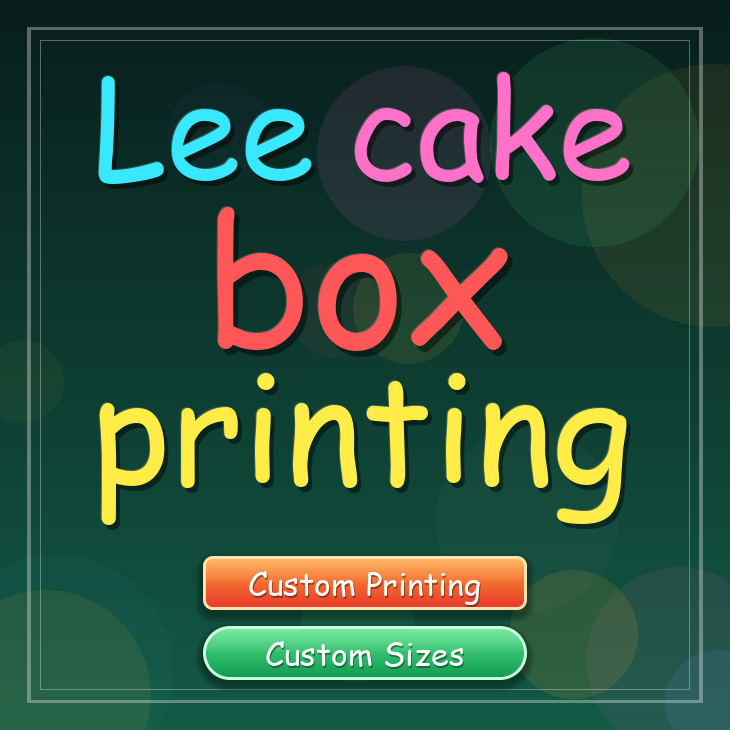 Lee cake box printing