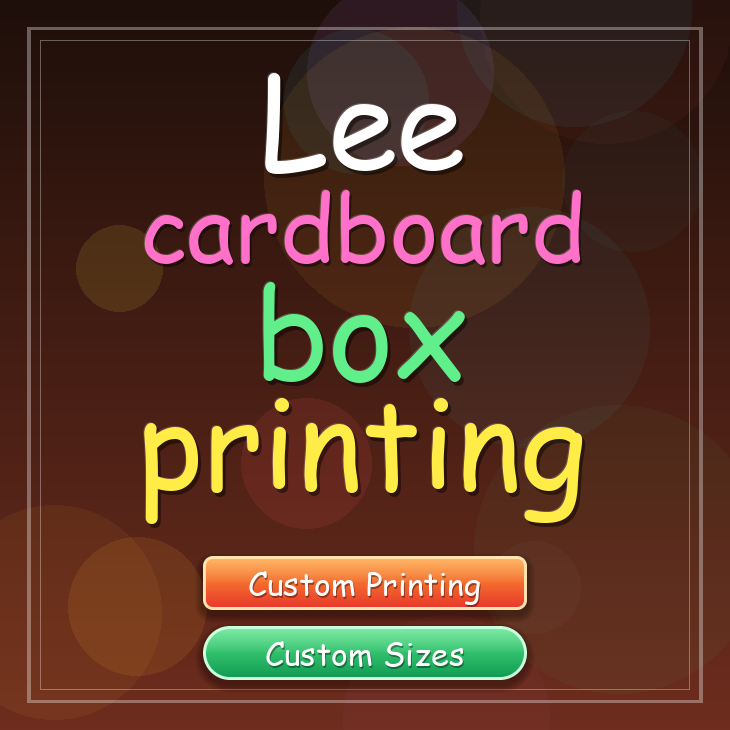 Lee cardboard box printing
