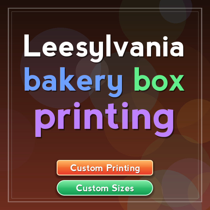 Leesylvania bakery box printing