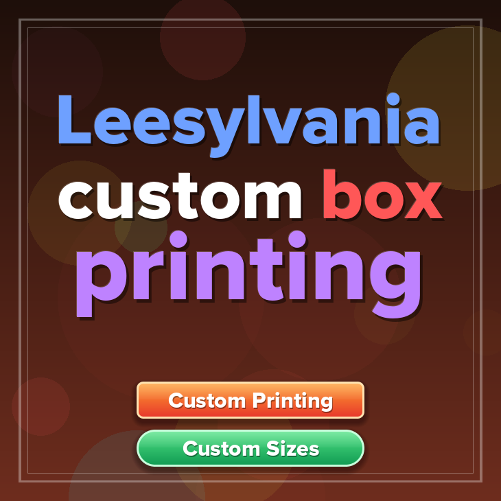 Leesylvania custom box printing