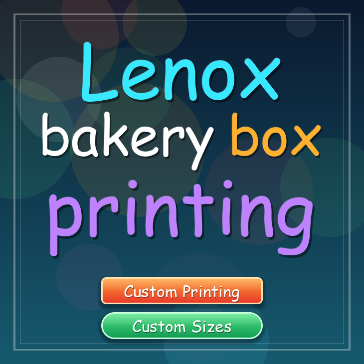Lenox bakery box printing