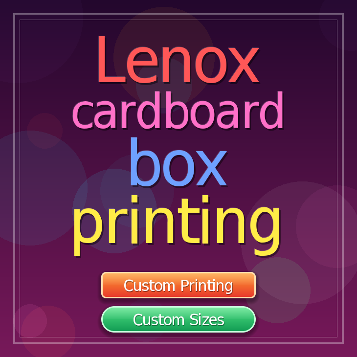 Lenox cardboard box printing