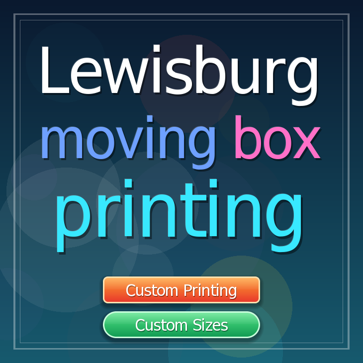 Lewisburg moving box printing