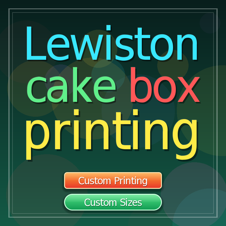 Lewiston cake box printing