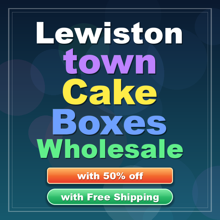 Lewiston Town cake boxes