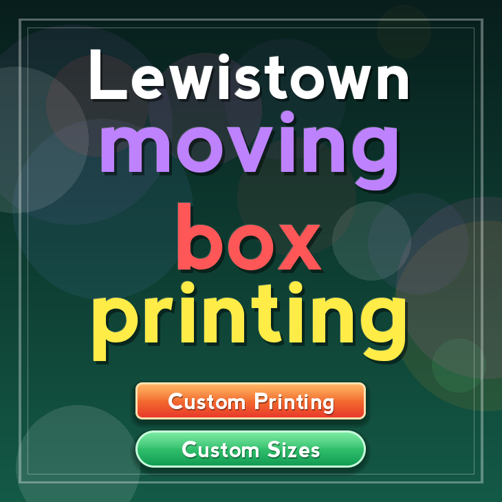 Lewistown moving box printing