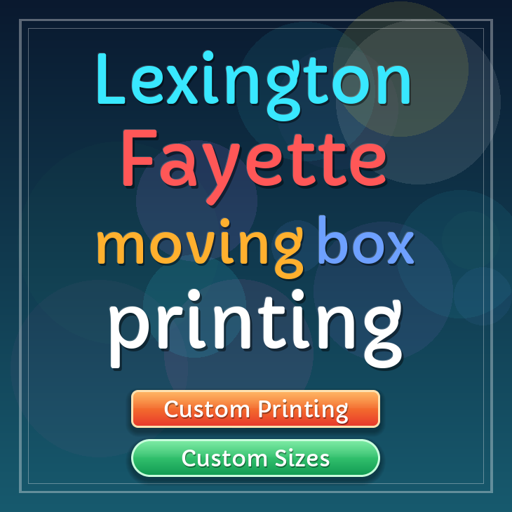 Lexington Fayette moving box printing