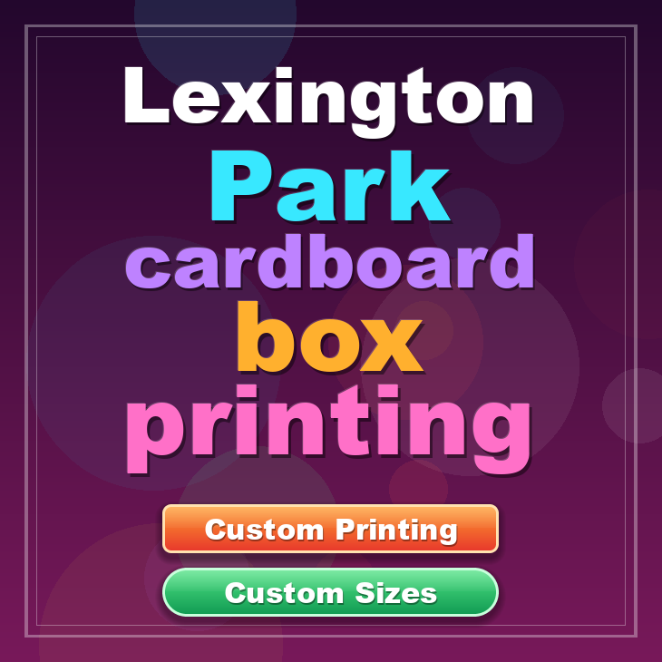 Lexington Park cardboard box printing