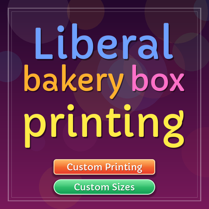 Liberal bakery box printing