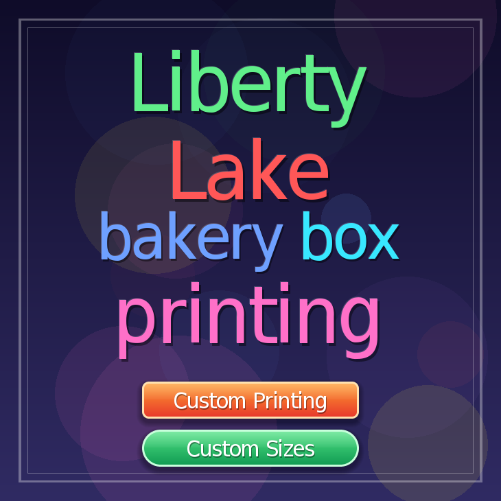 Liberty Lake bakery box printing