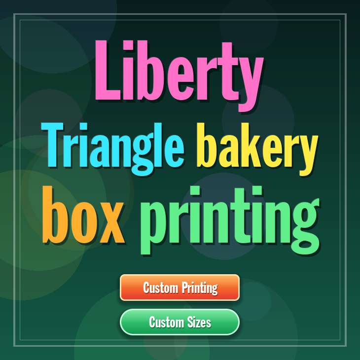 Liberty Triangle bakery box printing