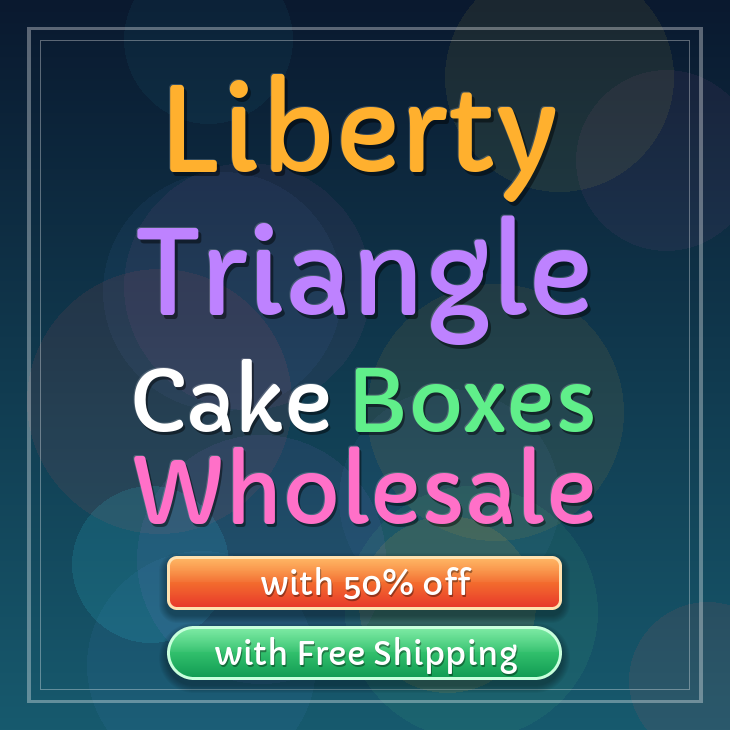 Liberty Triangle cake boxes
