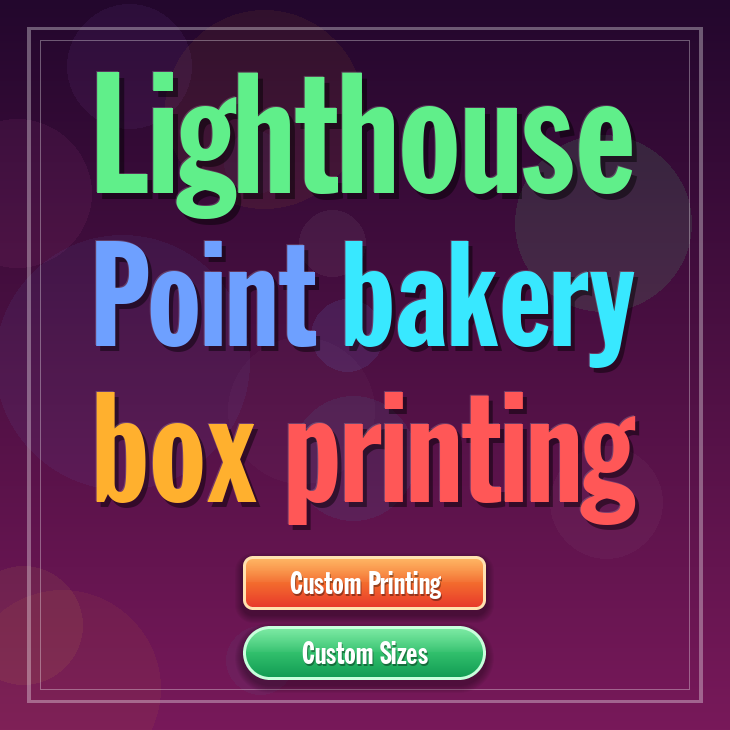 Lighthouse Point bakery box printing